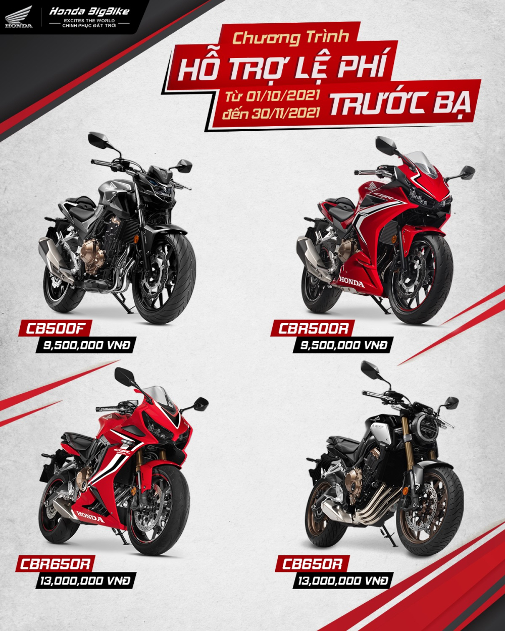 Khuyến mãi Honda mô tô