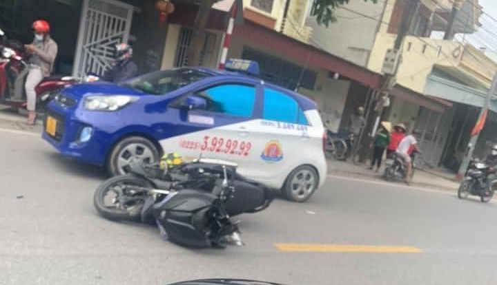 C&ograve;n đ&acirc;y l&agrave; xe m&aacute;y của nạn nh&acirc;n đ&atilde; kh&ocirc;ng may tử vong ngay tại chỗ
