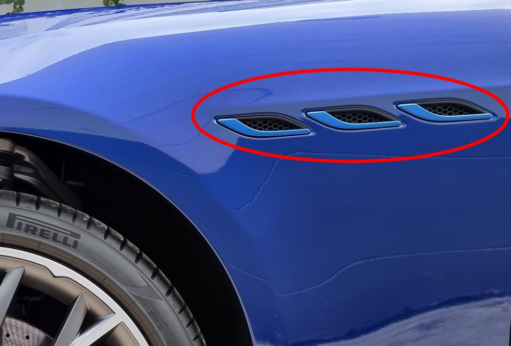 Đây là 1 trong những chi tiết nhận ra phiên bản Maserati Ghibli Hybrid