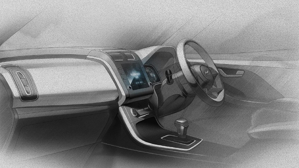 Hình ảnh phác họa nội thất của Hyundai Creta 2022