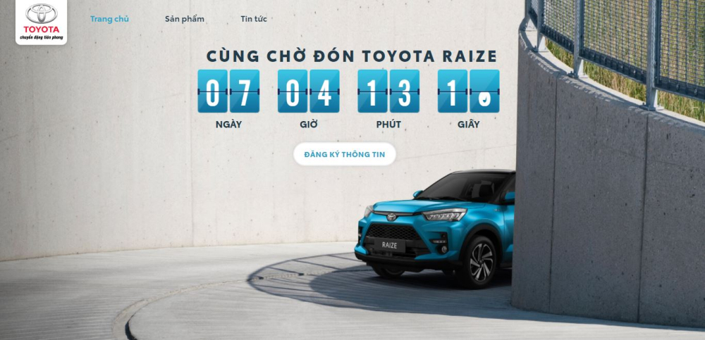Lễ ra mắt của Toyota Raize sẽ được phát trực tuyến trên fanpage chính thức của Toyota Việt Nam.