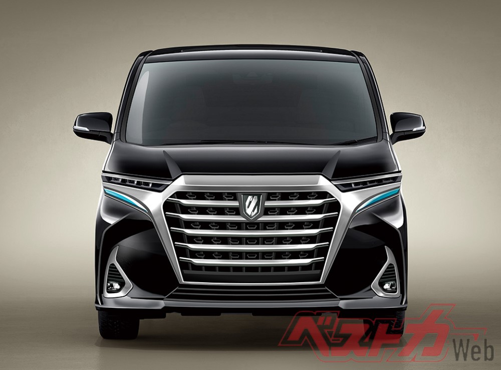 Hình ảnh phác họa Toyota Alphard 2022 của Bestcarweb