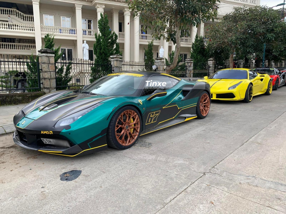 Chiếc siêu xe Ferrari 488 GTB độ đầu xe theo bản Misha Designs đã được nâng cấp động cơ lên công suất 756 mã lực