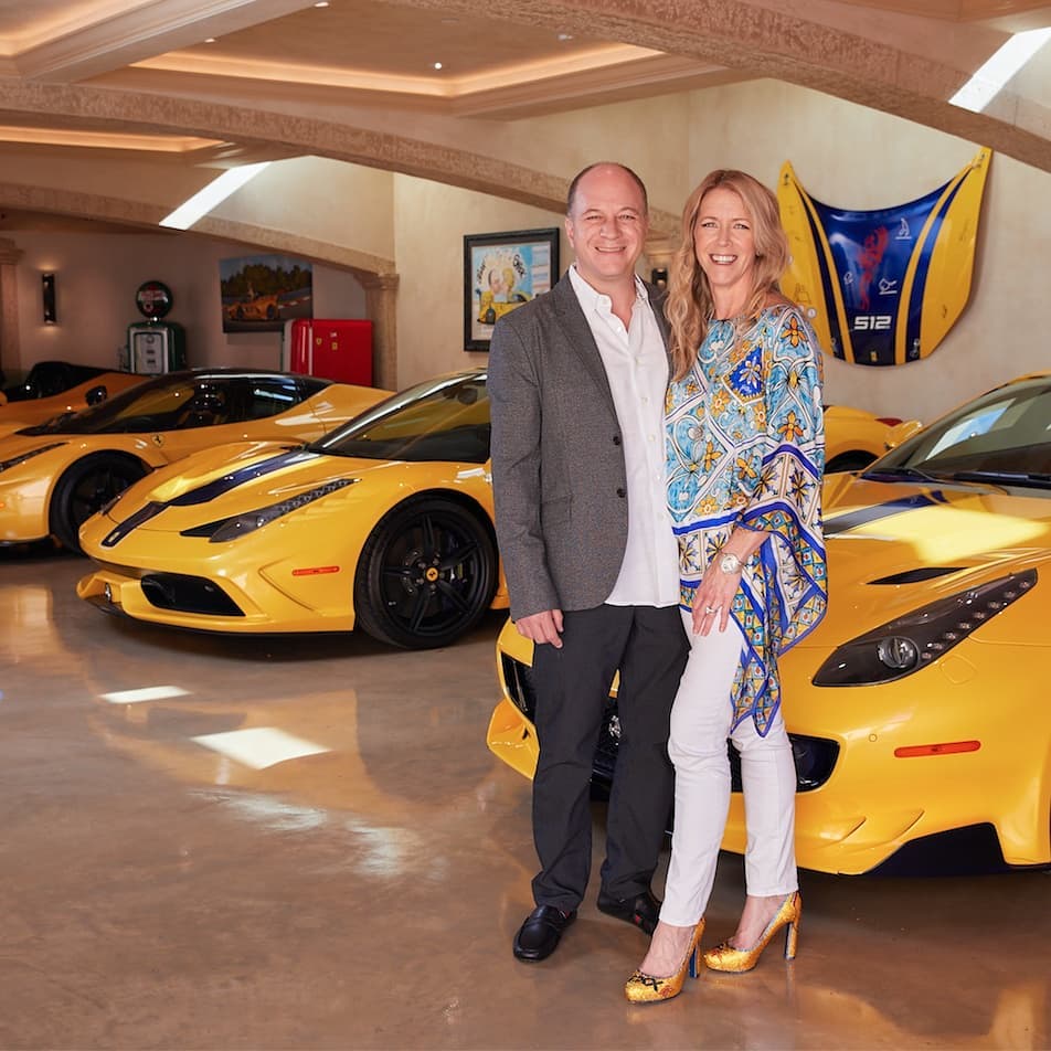 Bà Christine và ông Benjamin Treynor Sloss là khách hàng VIP của hãng xe Ferrari nên các phiên bản giới hạn khi được ra mắt đều có mặt trong garage của vợ chồng nhà này