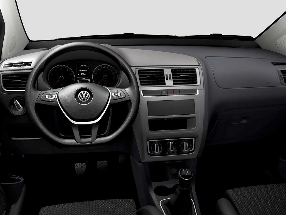 Nội thất không có màn hình của Volkswagen Fox tại Brazil