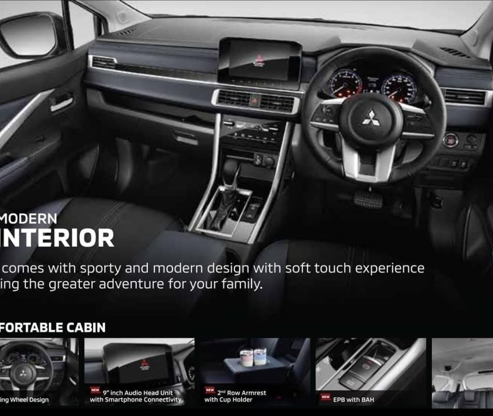 Mitsubishi Xpander Cross 2022 cũng có những trang bị nội thất mới như Xpander 2022