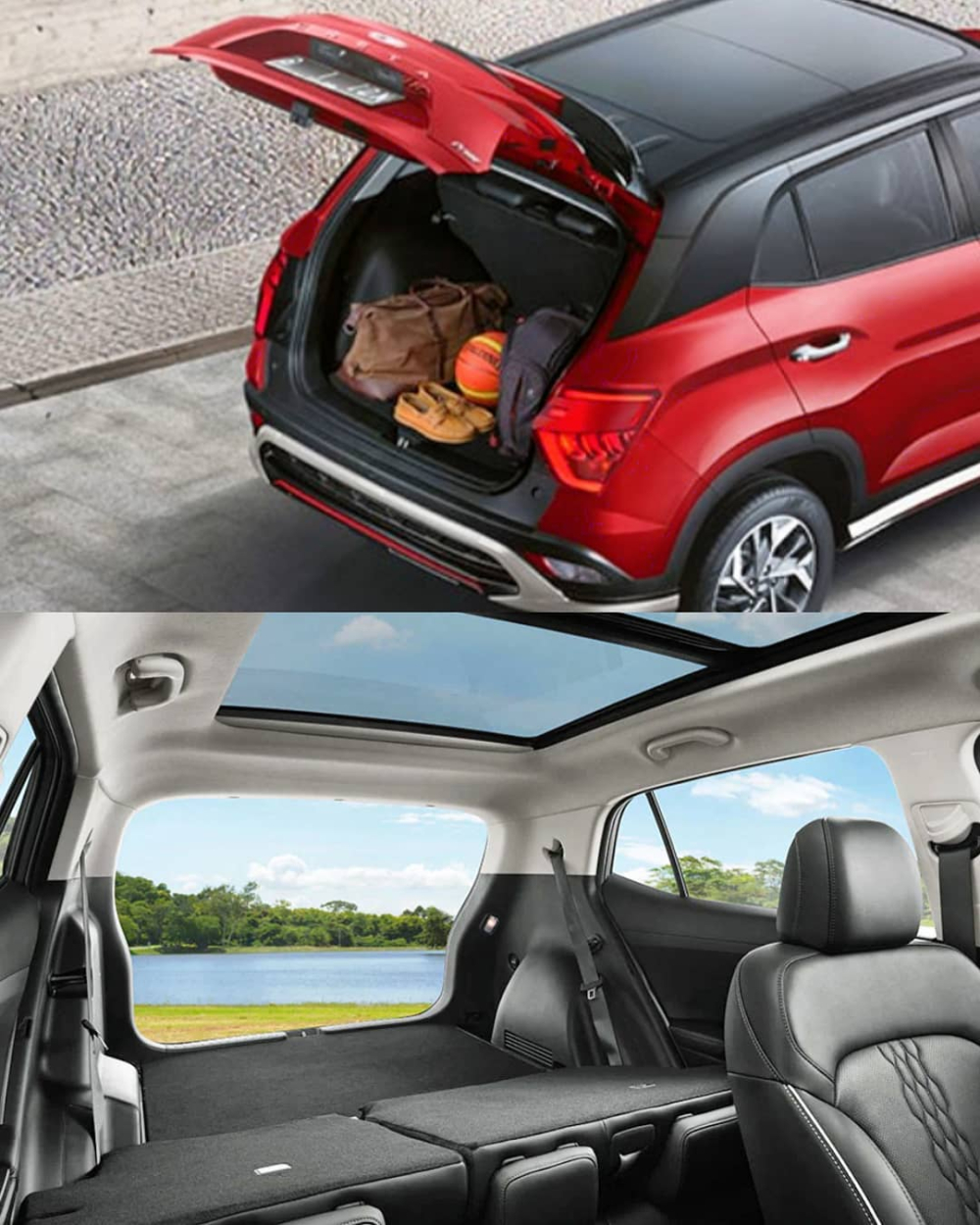 Khoang hành lý phía sau của Hyundai Creta 2022
