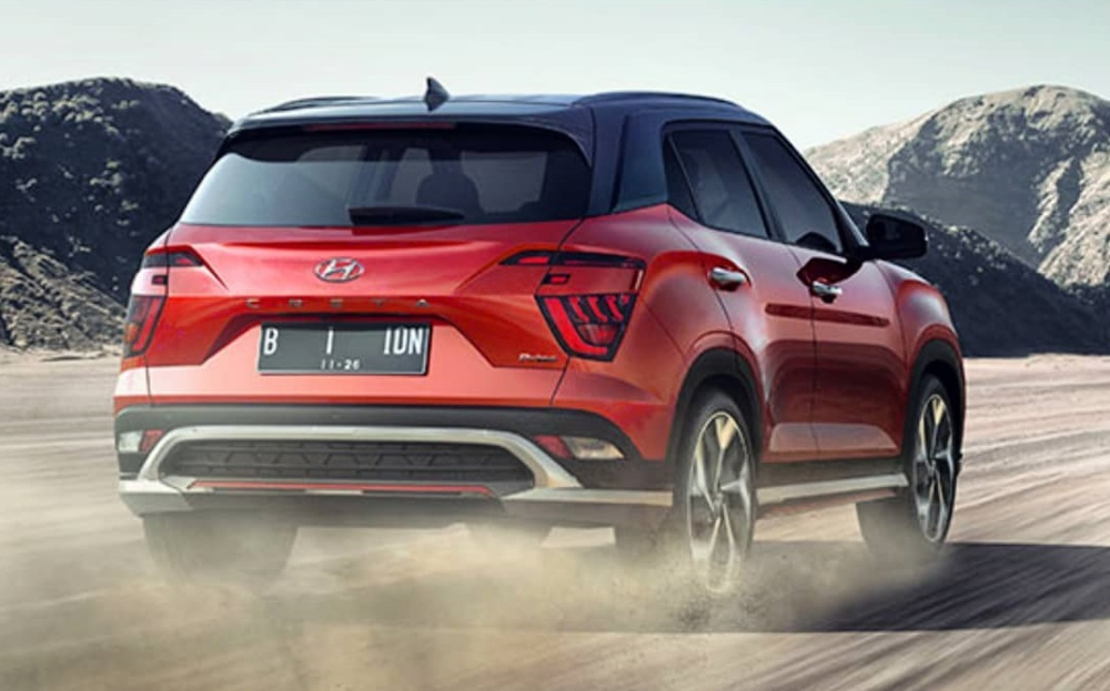 Hyundai Creta 2022 nhìn từ đằng sau