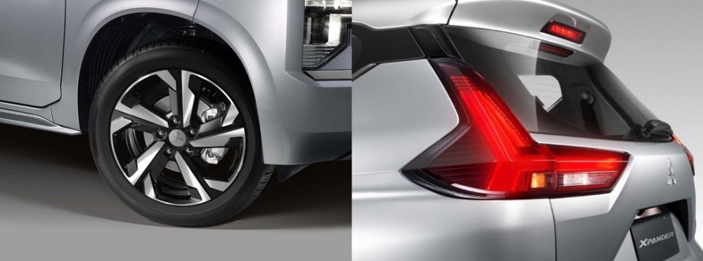 Vành la-zăng và đèn hậu của Mitsubishi Xpander 2022