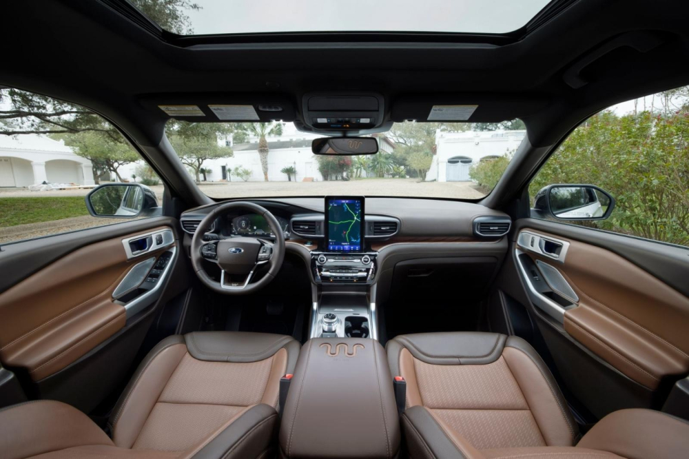 Nội thất của Ford Explorer 2021 ở thị trường quốc tế.