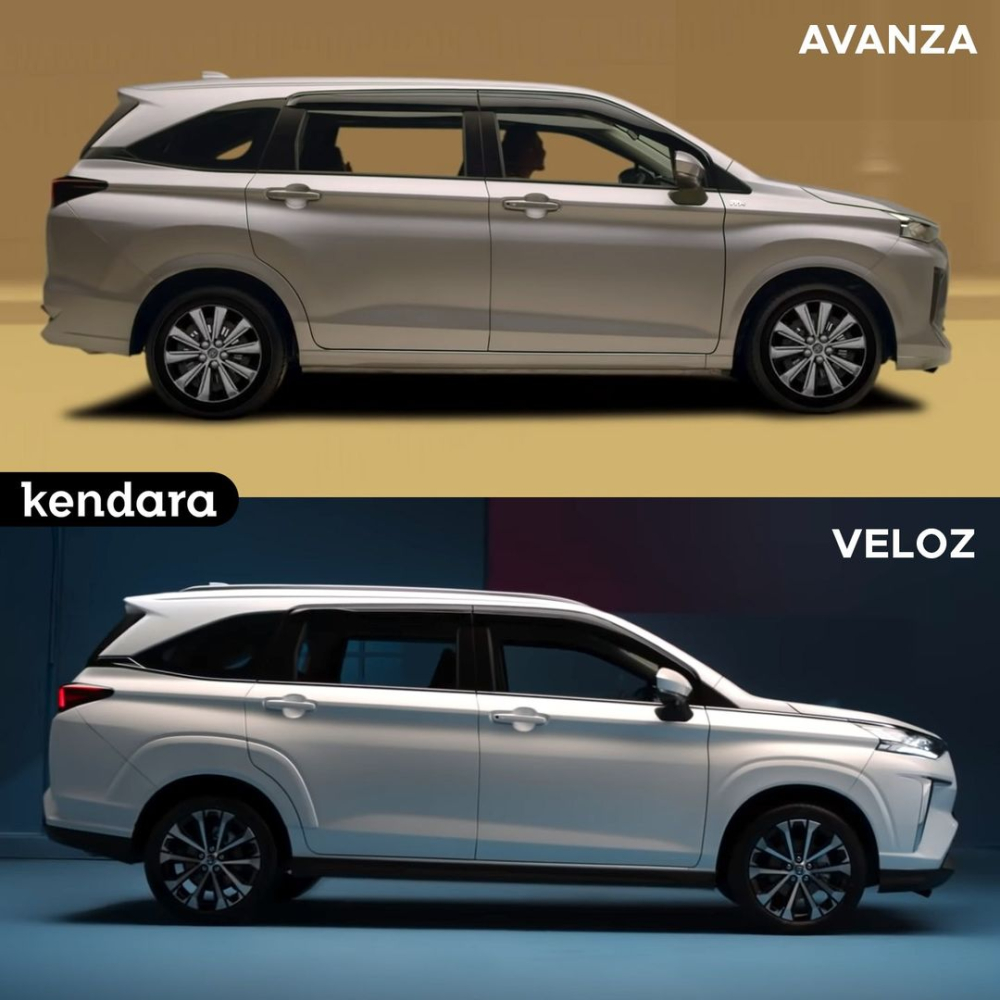 So sánh thiết kế sườn xe của Toyota Avanza 2022 và Veloz