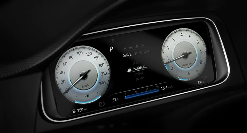 Bảng đồng hồ kỹ thuật số 10,25 inch của Hyundai Creta 2022