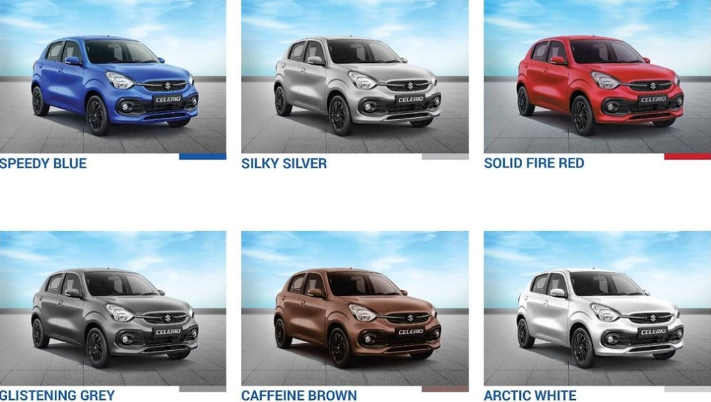 6 màu sơn ngoại thất của Suzuki Celerio 2022