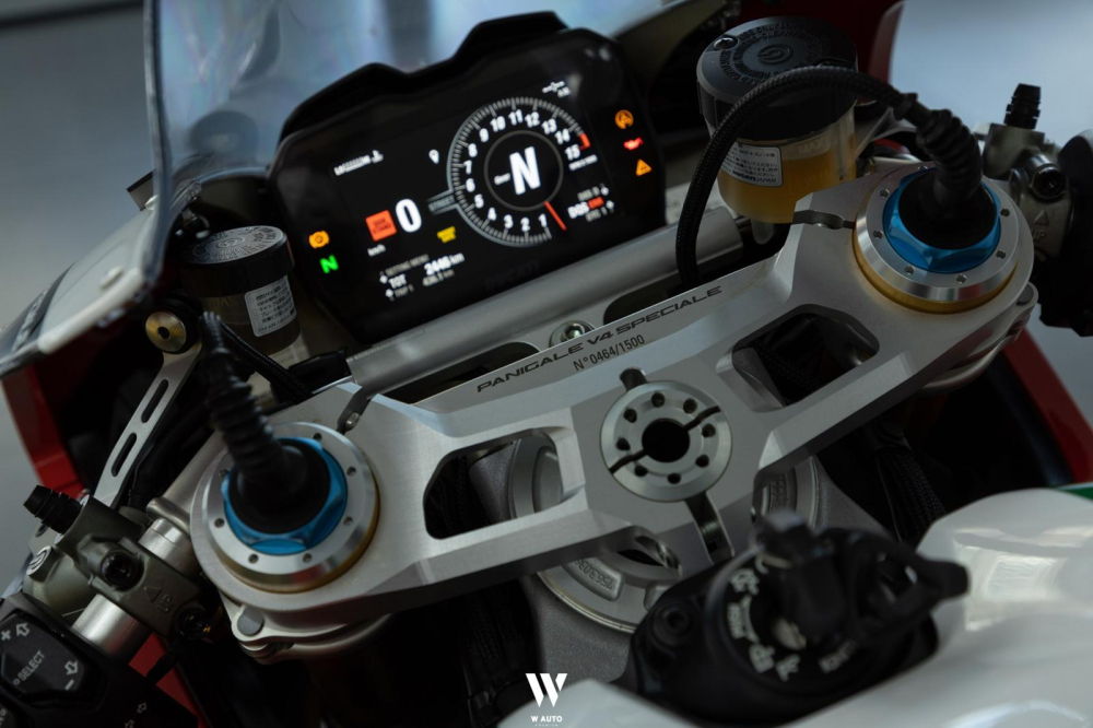 Ducati Panigale V4 Speciale này mang số thứ tự 464/1.500 chiếc được sản xuất ra thế giới