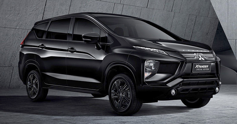 Những chi tiết mạ crôm của Mitsubishi Xpander Special Edition đều được chuyển sang màu đen