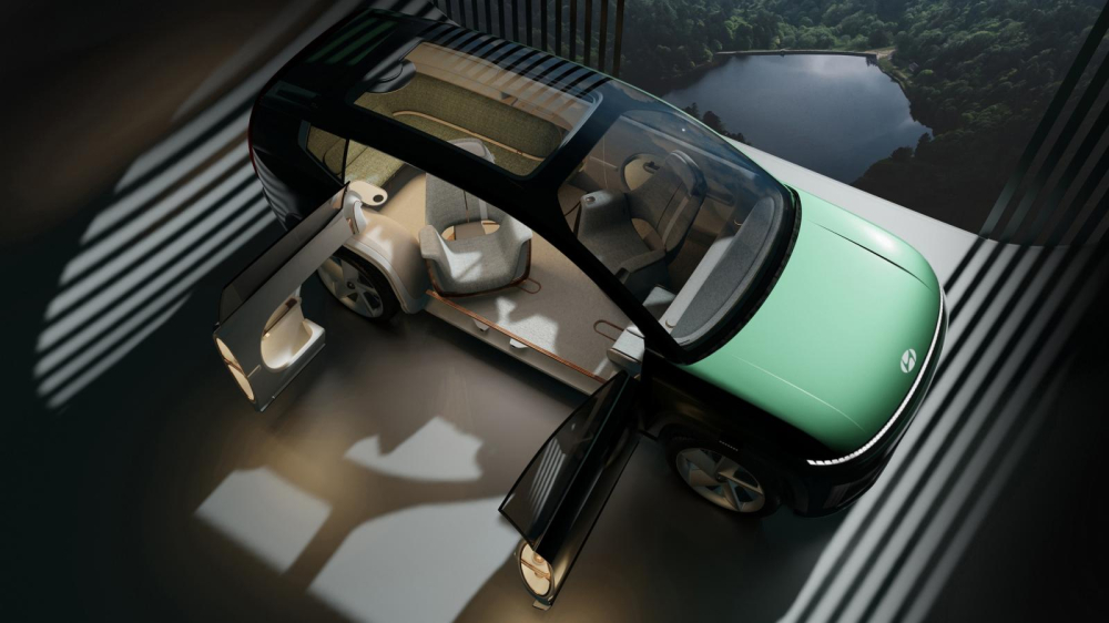 Hyundai SEVEN Concept được trang bị ghế sofa và ghế xoay