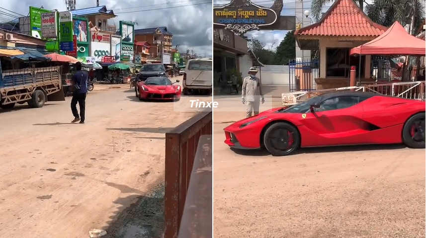 Hình ảnh siêu phẩm Ferrari LaFerrari mới xuất hiện ở Campuchia