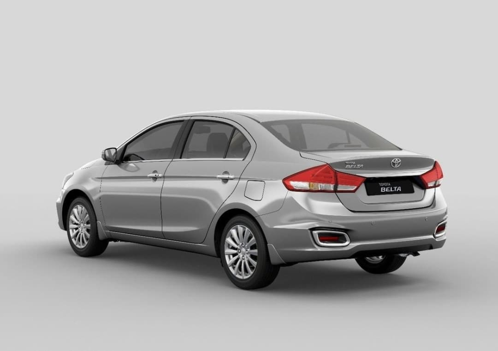 Toyota Belta 2022 nhìn phía sau khá giống Honda City đời cũ
