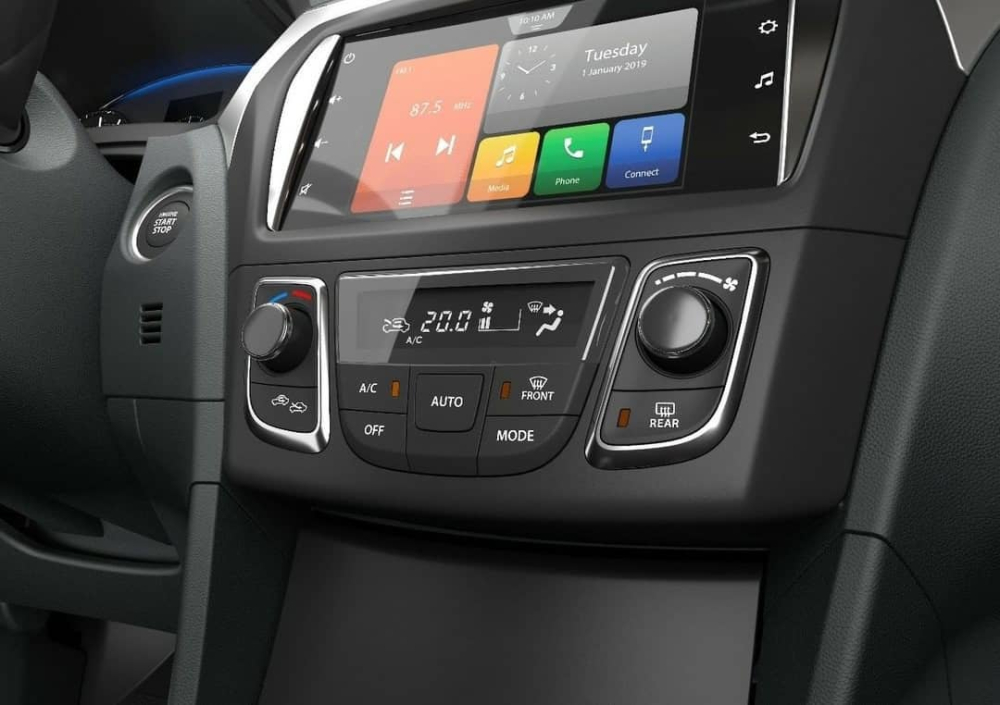 Màn hình thông tin giải trí dạng cảm ứng 7 inch của Toyota Belta 2022