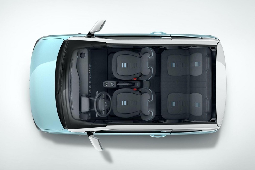 Bố trí chỗ ngồi trên Wuling Hongguang Mini EV