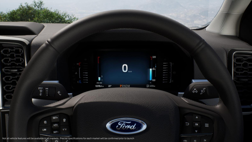 Bảng đồng hồ kỹ thuật số của Ford Ranger 2022