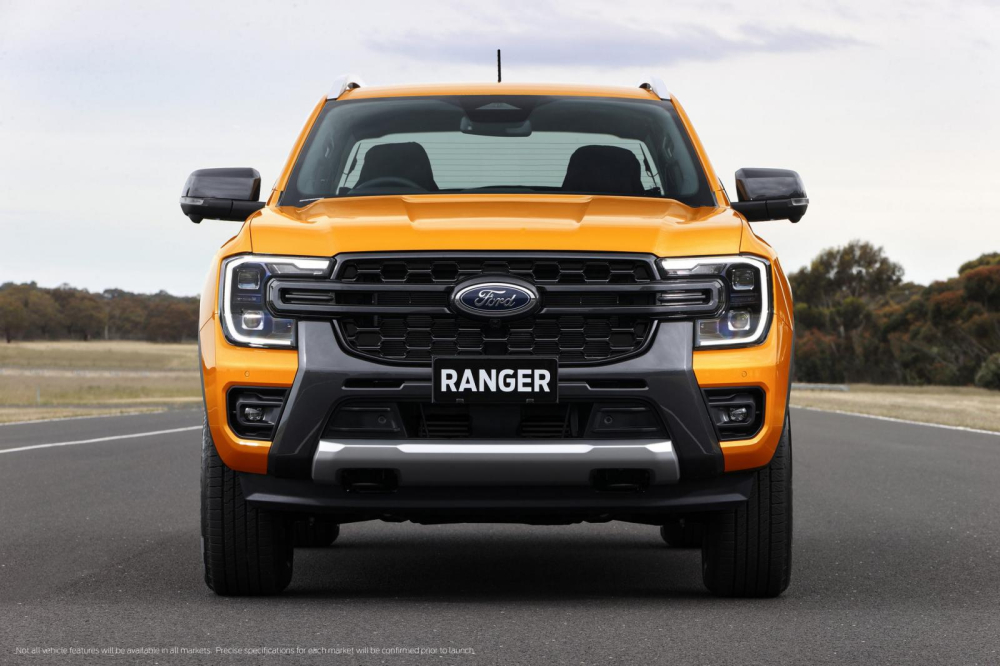 Cận cảnh thiết kế đầu xe của Ford Ranger 2022