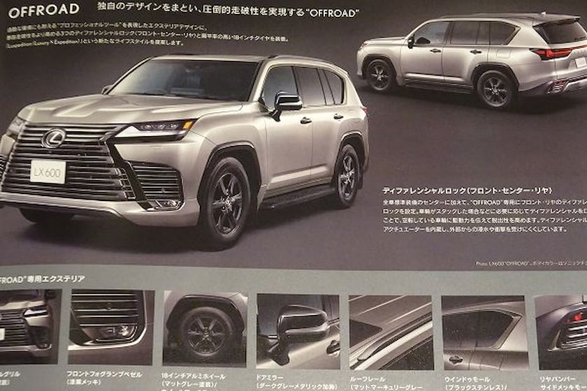 Lexus LX 600 2022 bản Offroad chỉ dành cho thị trường Nhật Bản