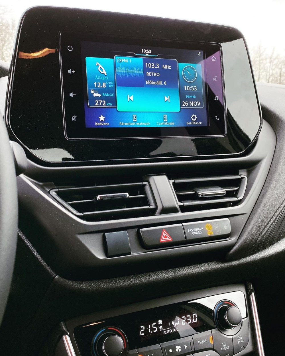 Màn hình 7 inch của Suzuki SX4 S-Cross 2022