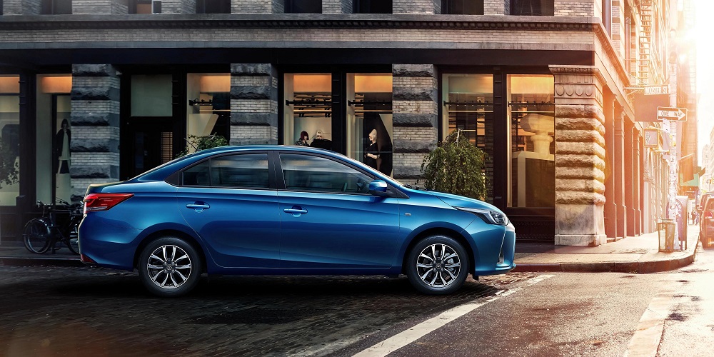 Thiết kế b&ecirc;n sườn của Toyota Vios 2022 d&agrave;nh cho Trung Quốc