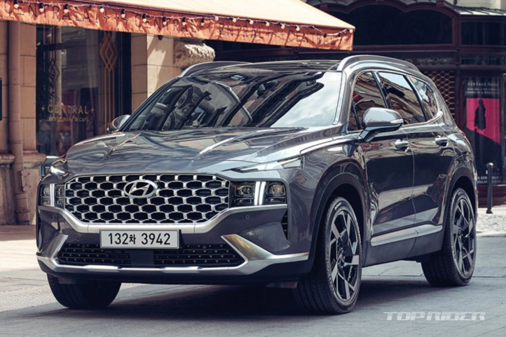 Thiết kế ngoại thất của Hyundai Santa Fe 2022 không có gì thay đổi