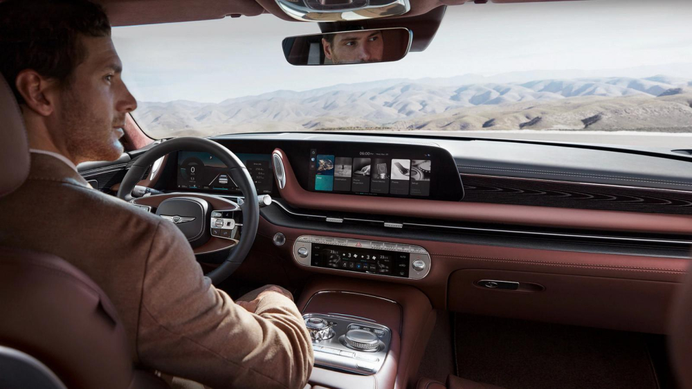Genesis G90 2022 có hệ thống quét vân tay để khởi động máy Genesis G90 2022 có hệ thống quét vân tay để khởi động máy