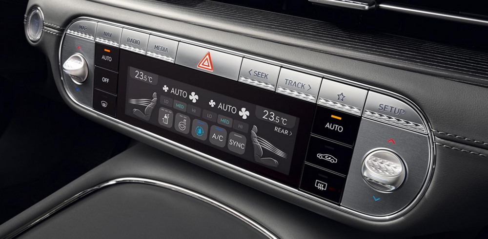 Màn hình điều hòa của Genesis G90 2022 Màn hình điều hòa của Genesis G90 2022
