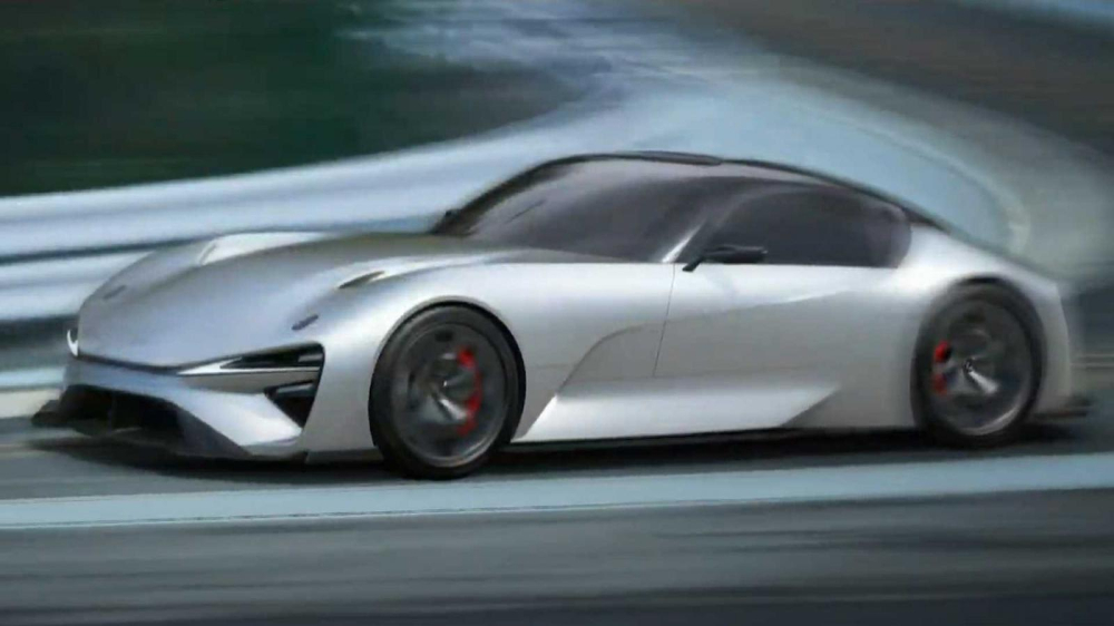 Lexus Electrified Sport sở hữu gầm thấp và nắp ca-pô dài
