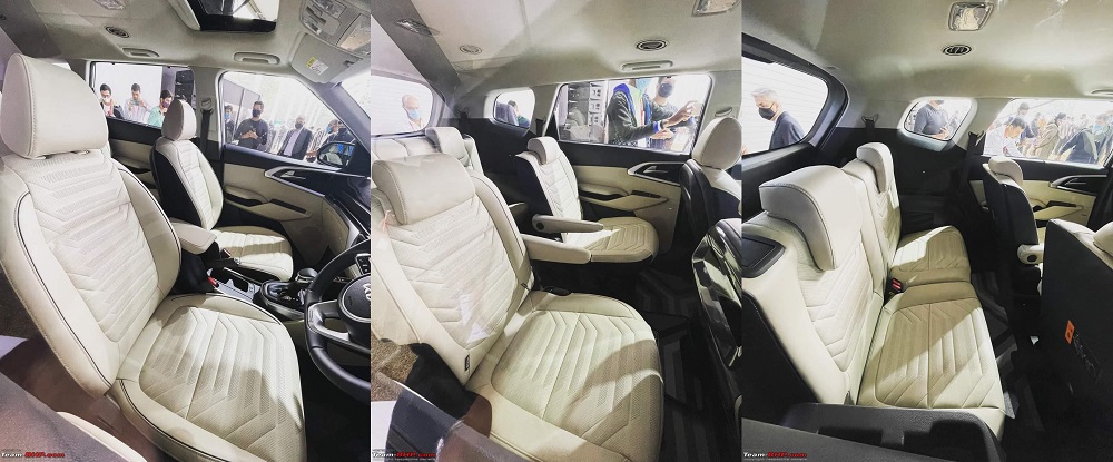 Kia Carens 2022 phiên bản 6 chỗ với 2 ghế thương gia ở giữa