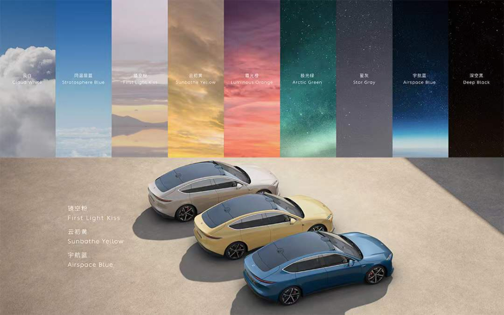 Nio ET5 2022 c&oacute; 9 m&agrave;u sơn ngoại thất