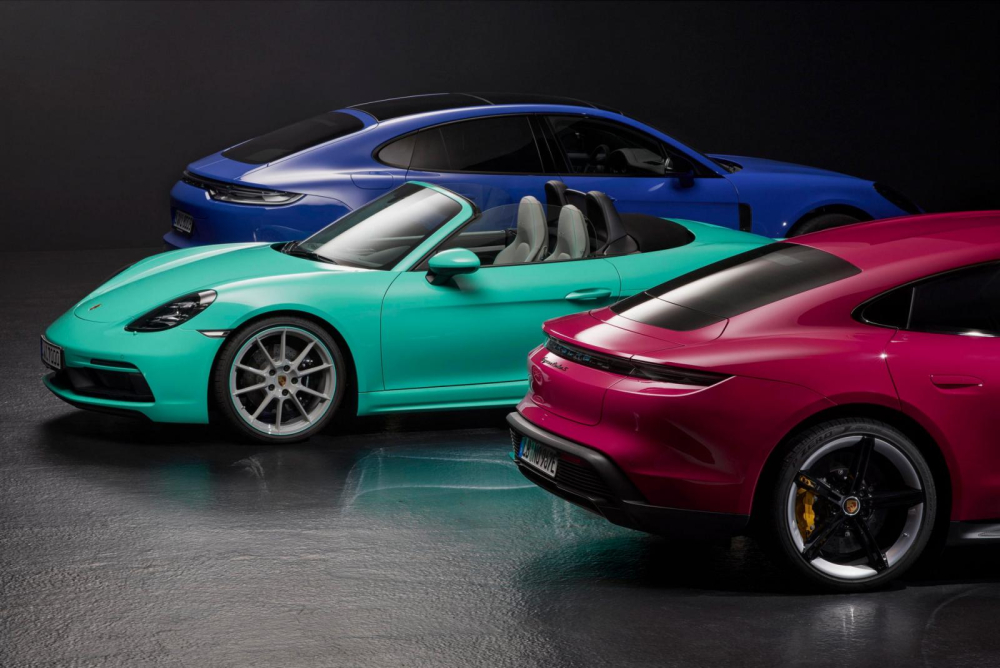 Xe Porsche hiện đã có thêm nhiều màu sơn ngoại thất mới