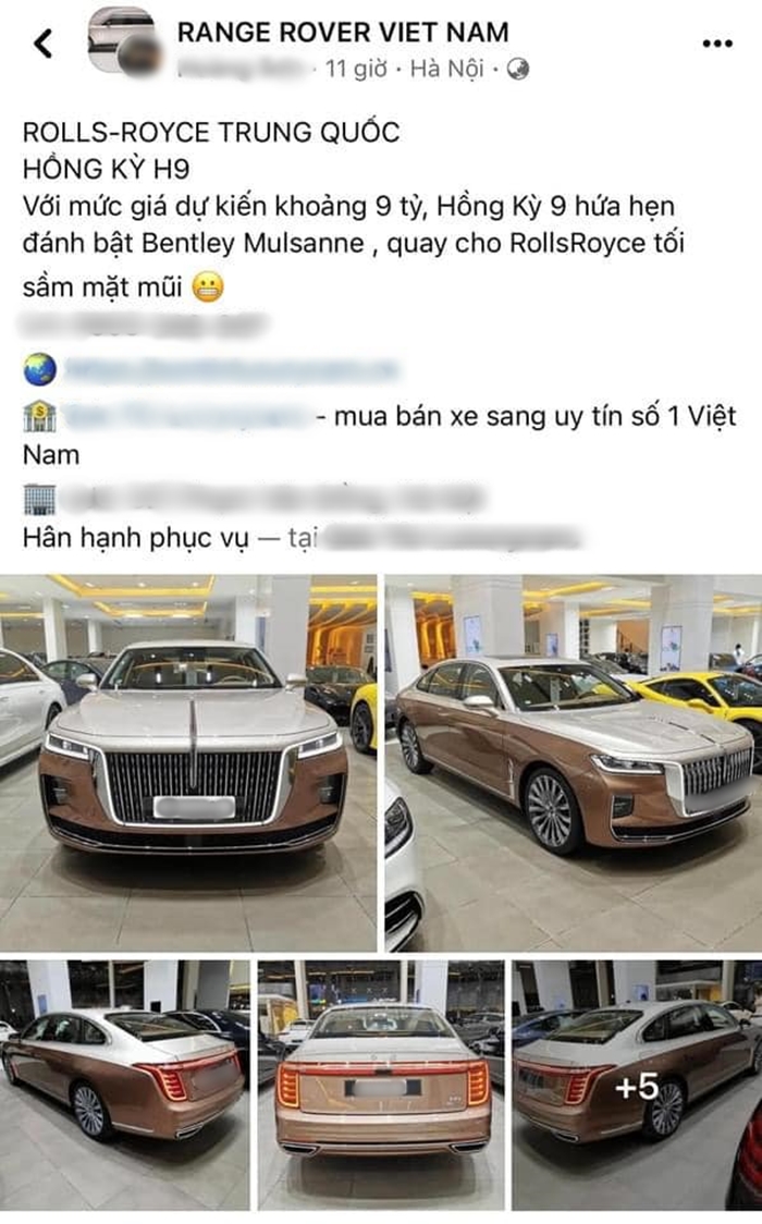 Choáng với con số 9 tỷ đồng của nhân viên bán xe ở Hà Nội dành cho Hongqi H9 Choáng với con số 9 tỷ đồng của nhân viên bán xe ở Hà Nội dành cho Hongqi H9