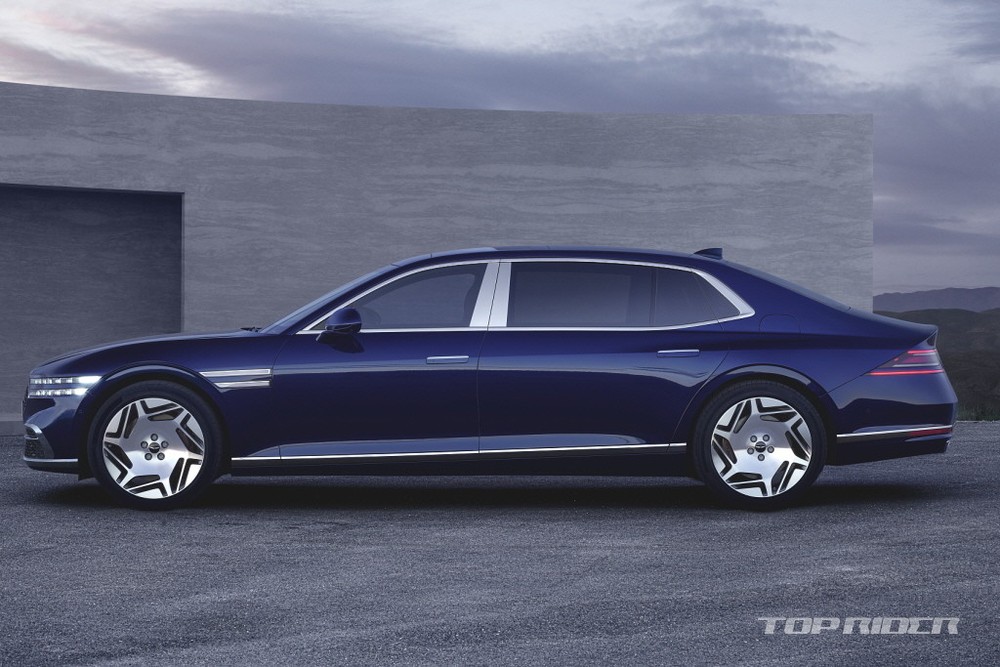 Genesis G90 2022 phi&ecirc;n bản trục cơ sở d&agrave;i