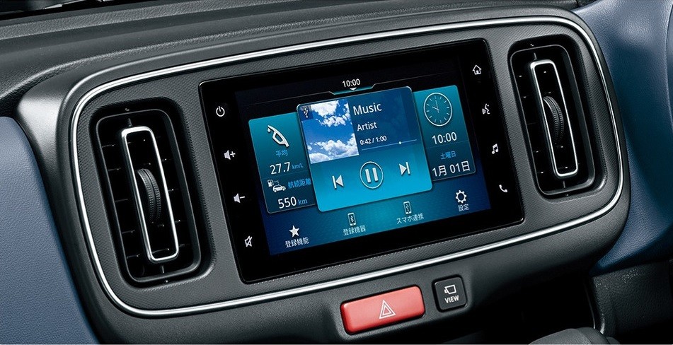 Mazda Carol 2022 không có màn hình trung tâm 7 inch tùy chọn như Suzuki Alto