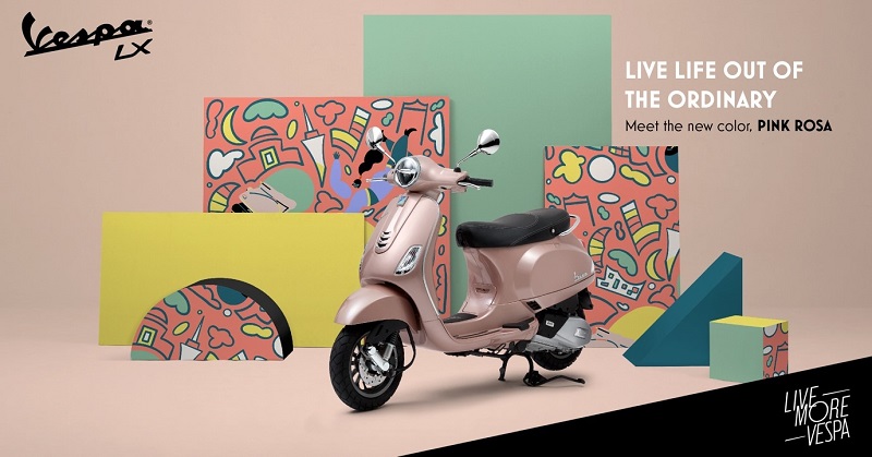 Vespa LX 125 i-Get Pink Rosa Vespa LX 125 i-Get Pink Rosa