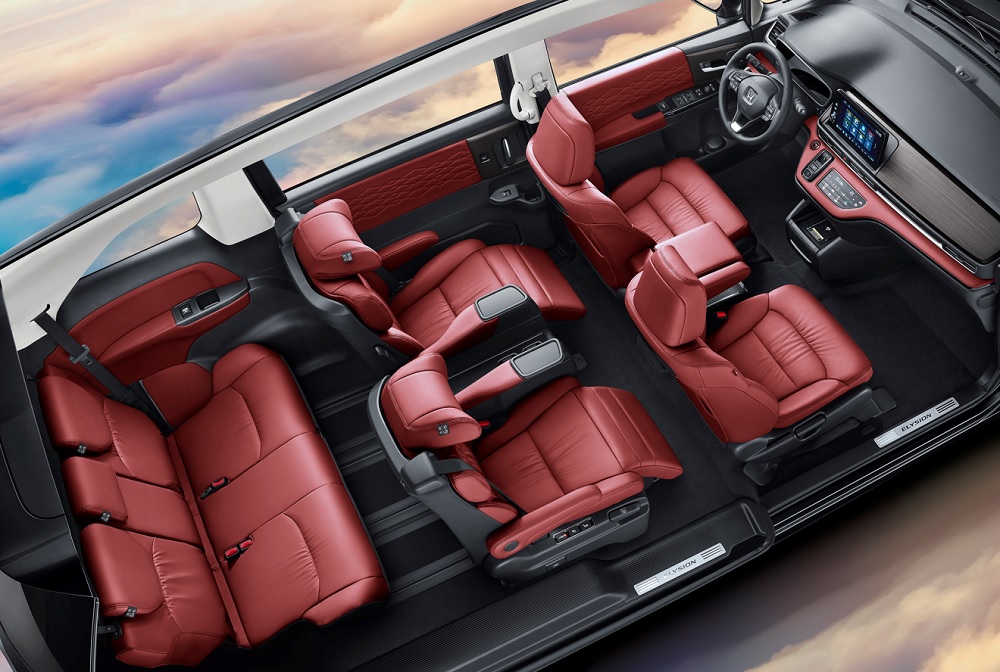 3 hàng ghế của Honda Elysion 2022
