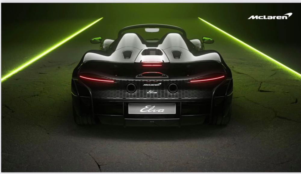 Hình ảnh xe McLaren Elva được Minh Nhựa chia sẻ