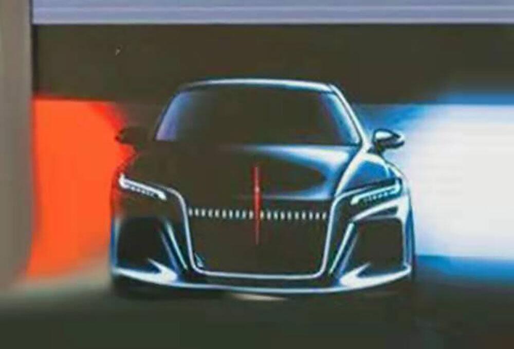 Hình ảnh phác họa của Hồng Kỳ H6 - sedan cỡ trung mới sắp ra mắt