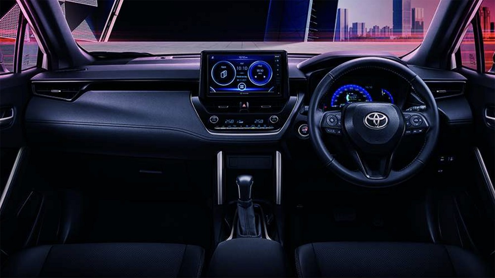 Nội thất của Toyota Corolla Cross GR Sport 2022 tại Thái Lan