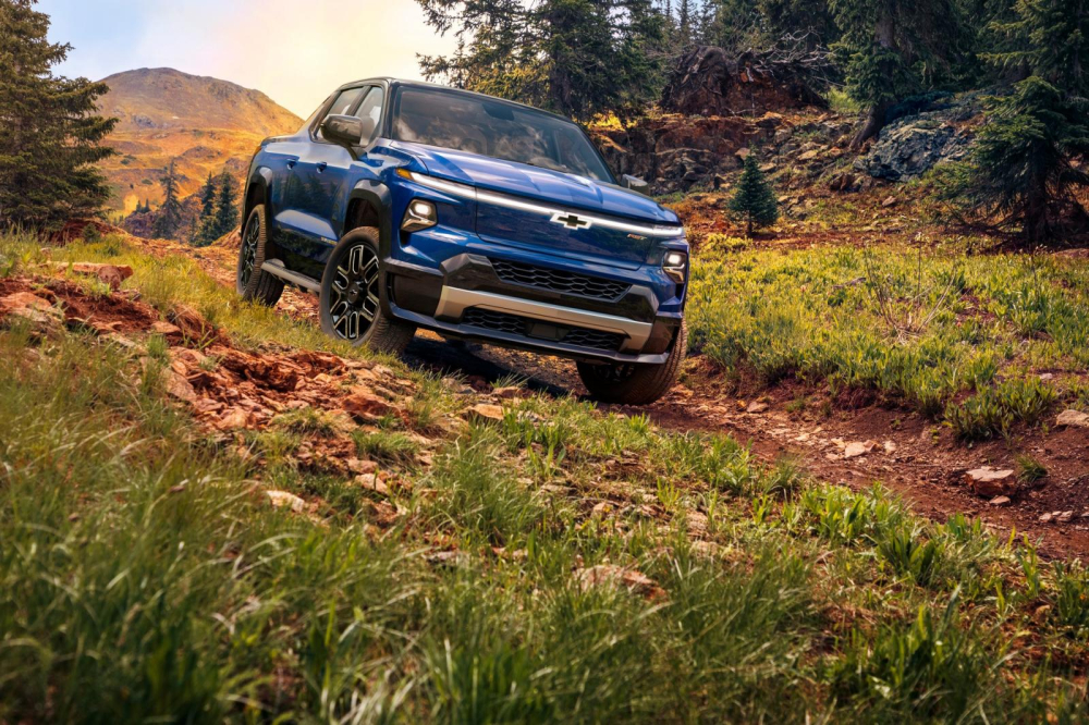 Thiết kế đầu xe của Chevrolet Silverado EV 2024 bản cao cấp
