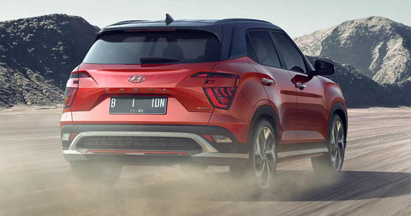 Thiết kế đằng sau của Hyundai Creta 2022