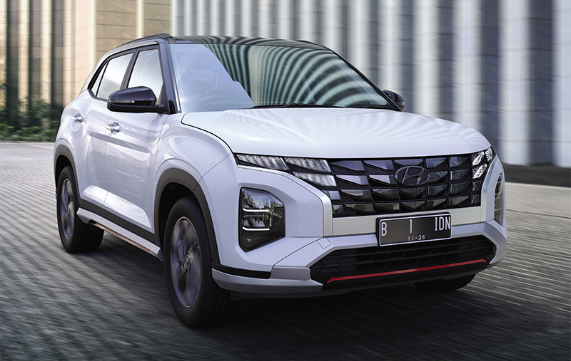 Thiết kế đầu xe của Hyundai Creta 2022 kh&aacute; giống với Tucson mới