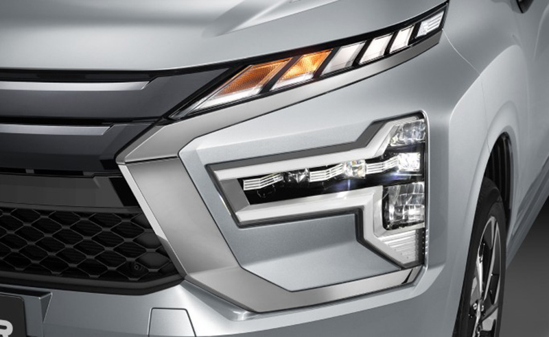 Đèn pha và dải đèn LED định vị ban ngày mới của Mitsubishi Xpander 2022