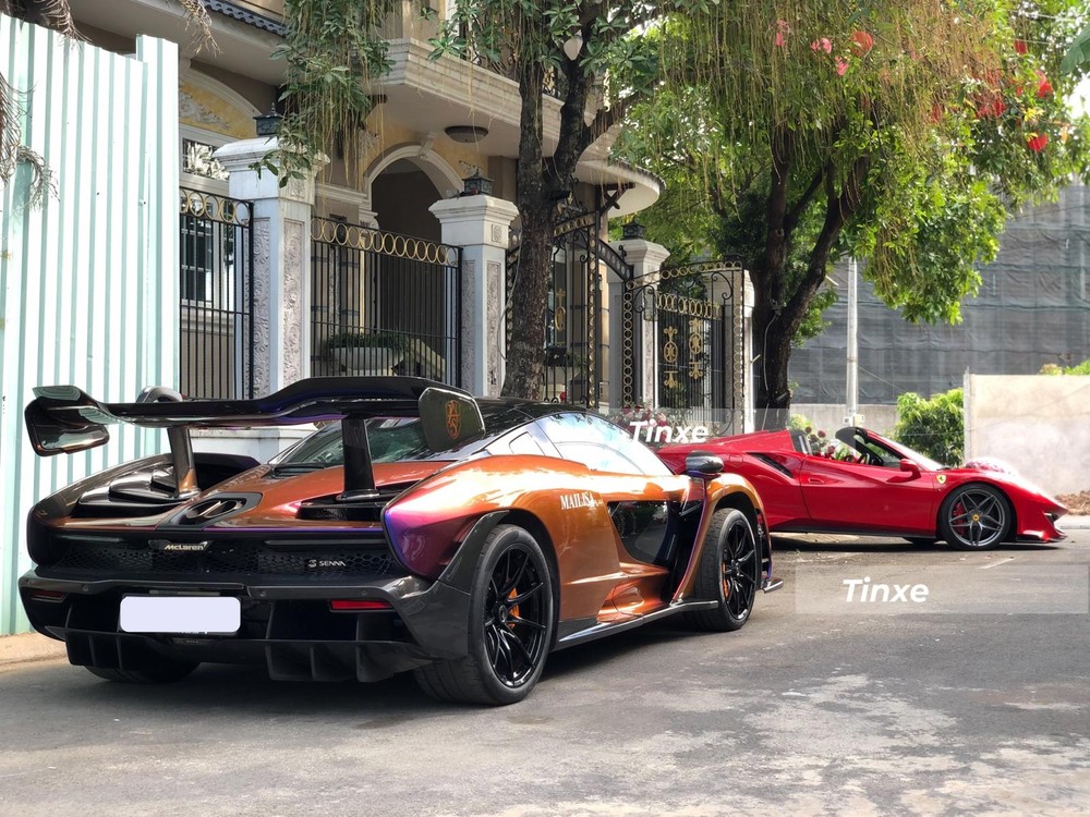 McLaren Senna cùng Ferrari 488 Pista Spider được Hoàng Kim Khánh mua trong năm 2020