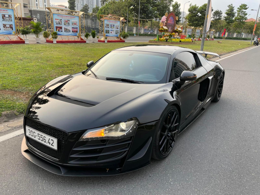 Audi R8 độ Prior Design mới thay &aacute;o sang m&agrave;u đen để đ&oacute;n Tết Nh&acirc;m Dần